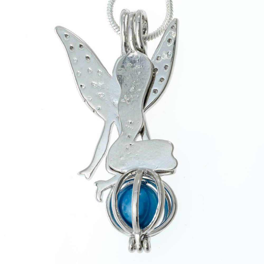 Cage Pendant Silver Plated - Fairy