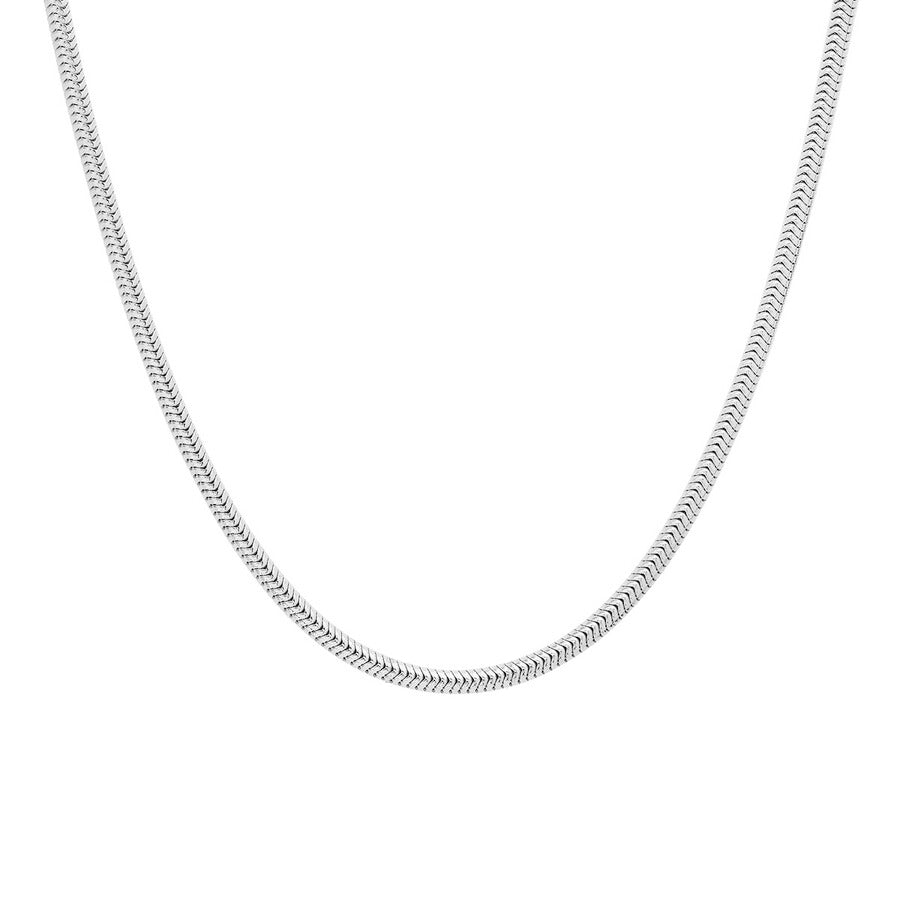 Chain - Snake 925 Sterling Silver Rhodium Coated