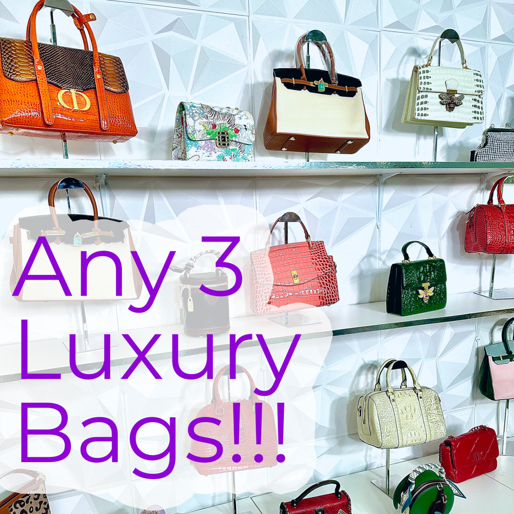 Handbags - 3 Lavish Handbags and 3 Free