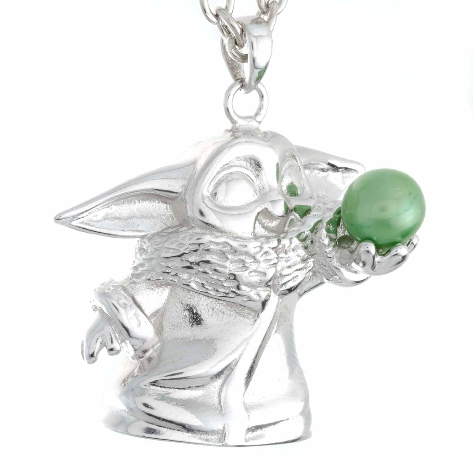 DIY Mount Pendant - 925 Sterling Silver Baby Yoda Rhodium Coated – DezLin