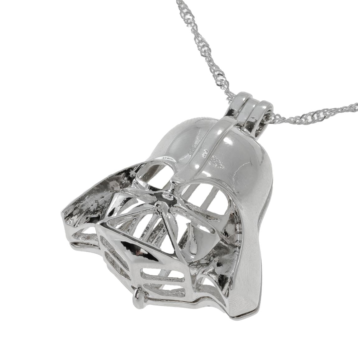 Cage Pendant Silver Plated - Darth Vader