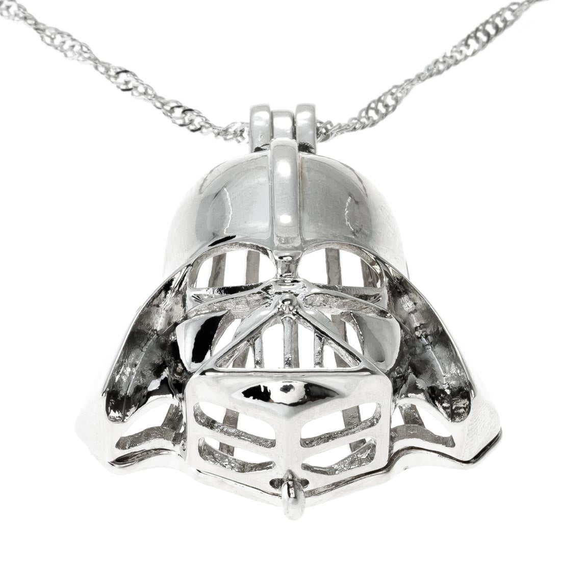 Cage Pendant Silver Plated - Darth Vader