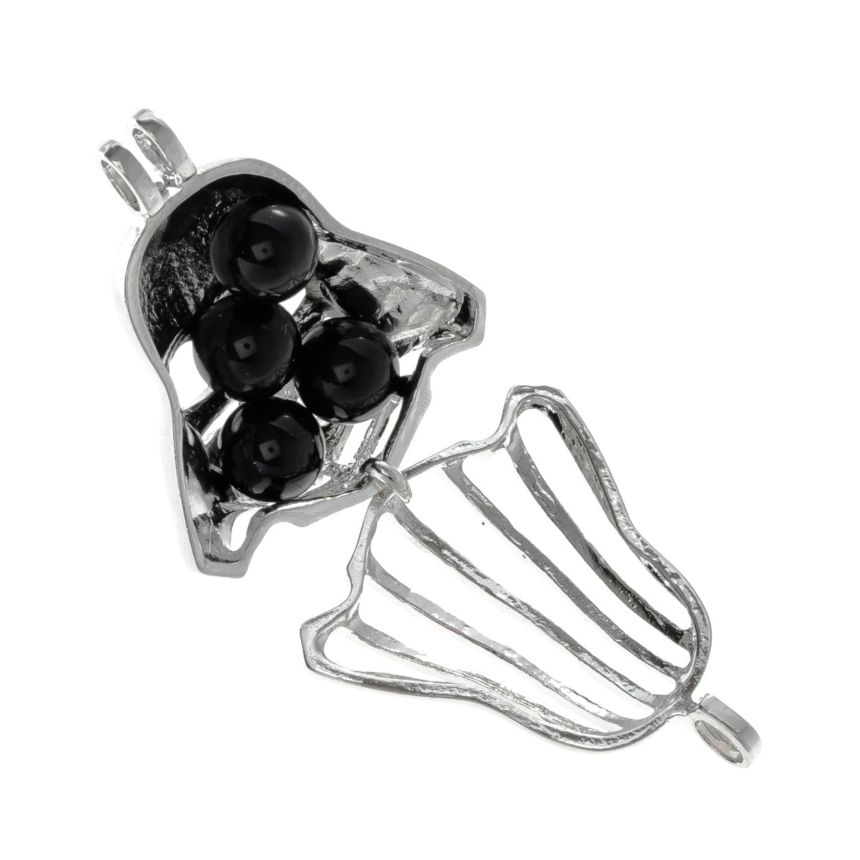 Cage Pendant Silver Plated - Darth Vader