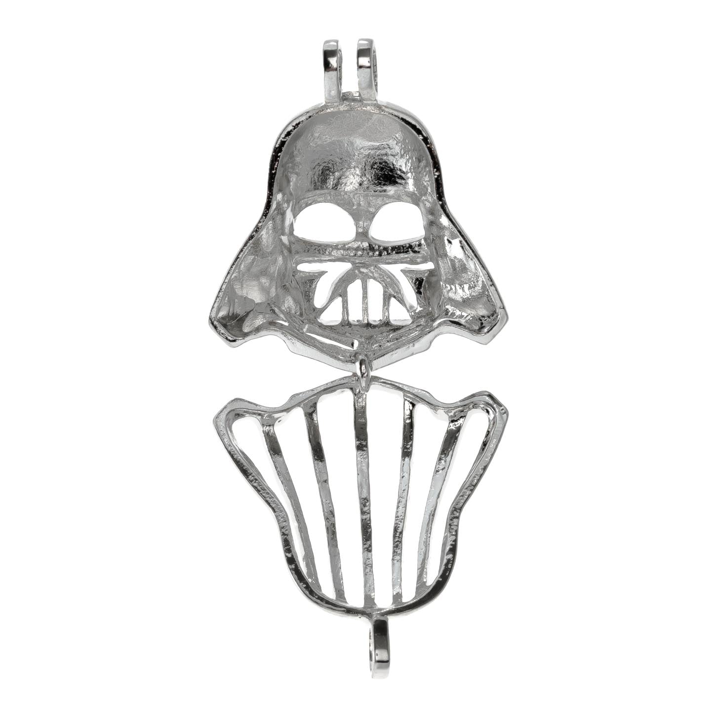 Cage Pendant Silver Plated - Darth Vader