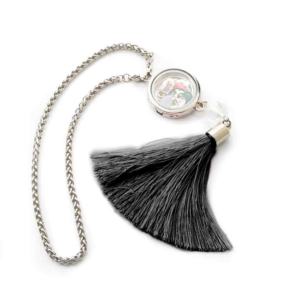 Glass Locket Pendant Magnetic - Car Hanging Locket