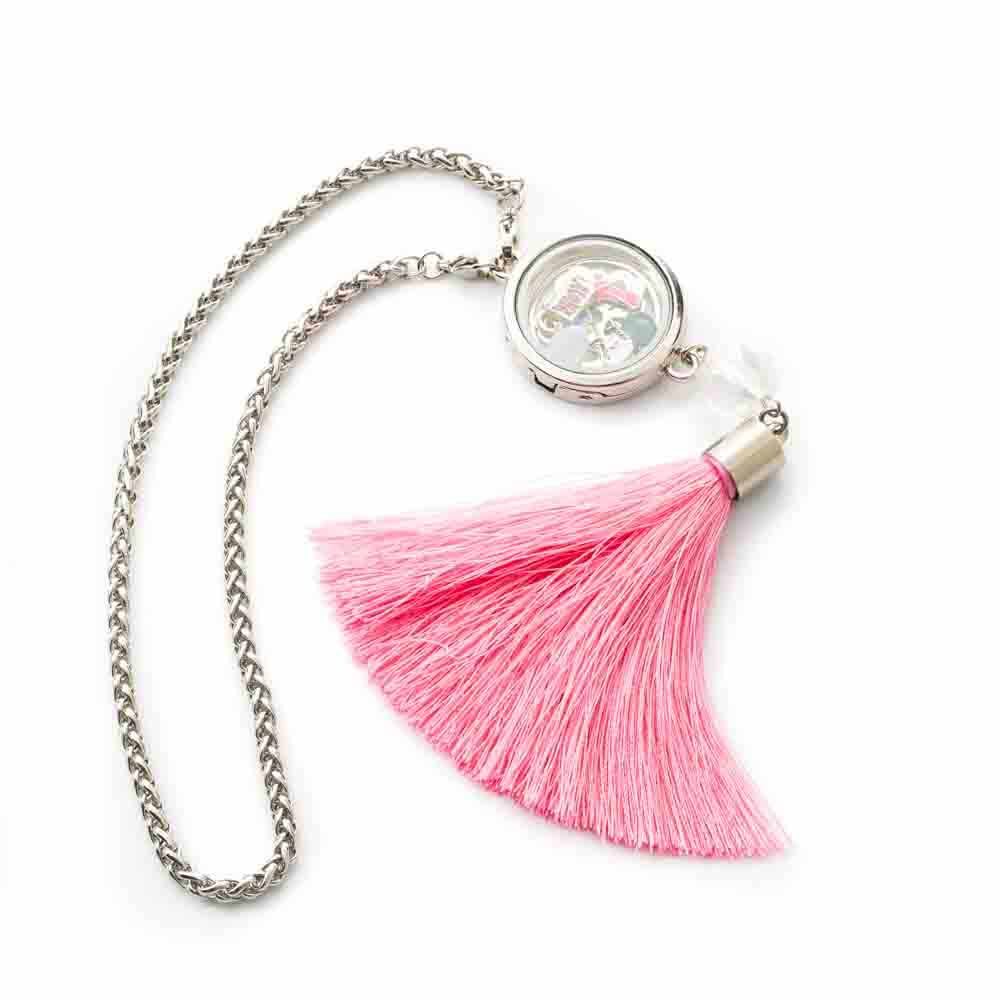 Glass Locket Pendant Magnetic - Car Hanging Locket