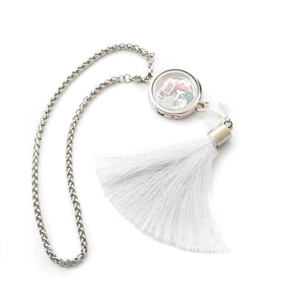 Glass Locket Pendant Magnetic - Car Hanging Locket