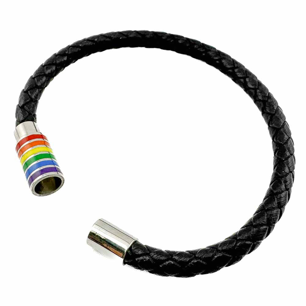 Bracelet - Braided Magnetic Colorful Vegan Leather