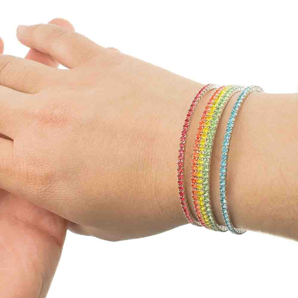 Pulsera elástica de cinco hileras