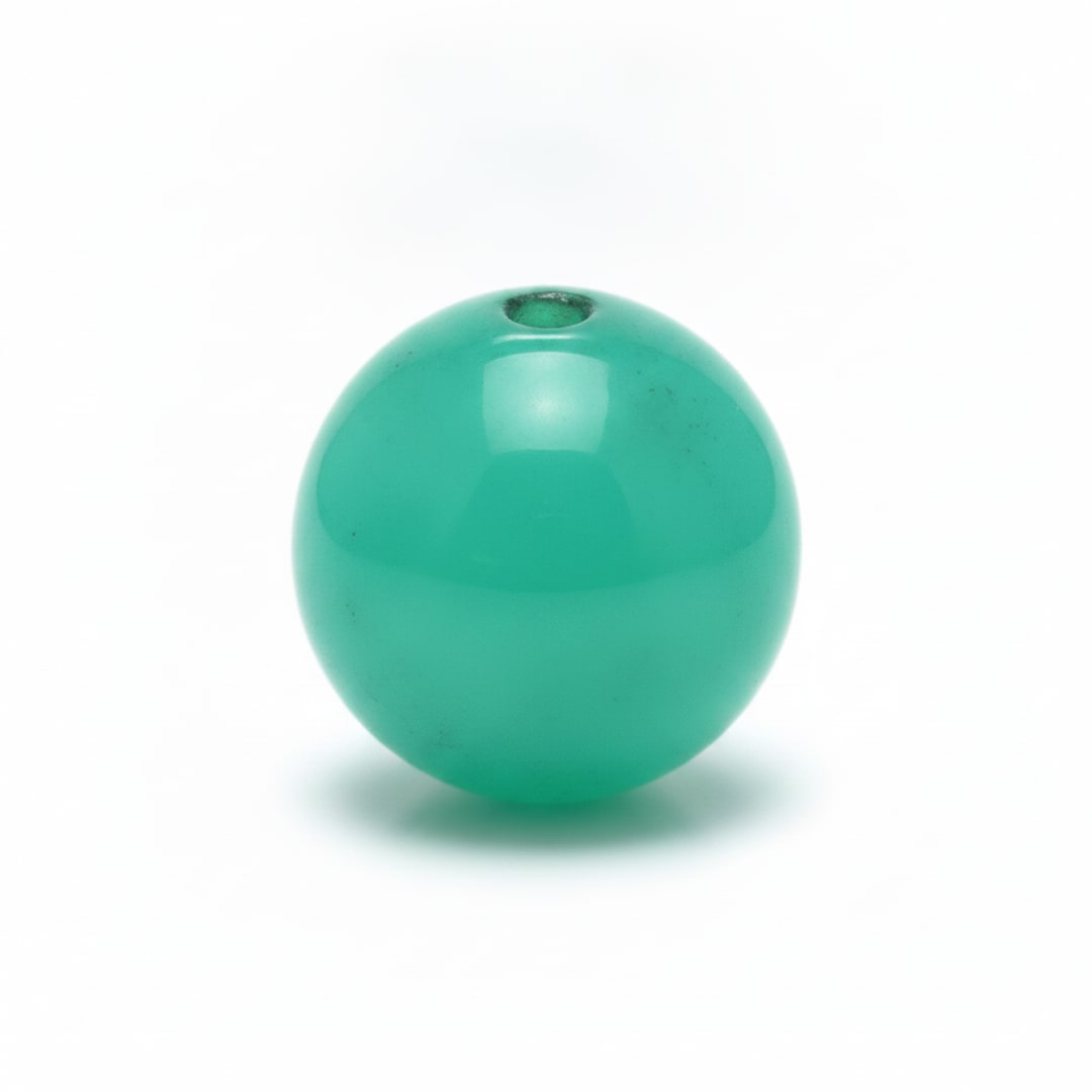 Green Onyx / Half Drilled