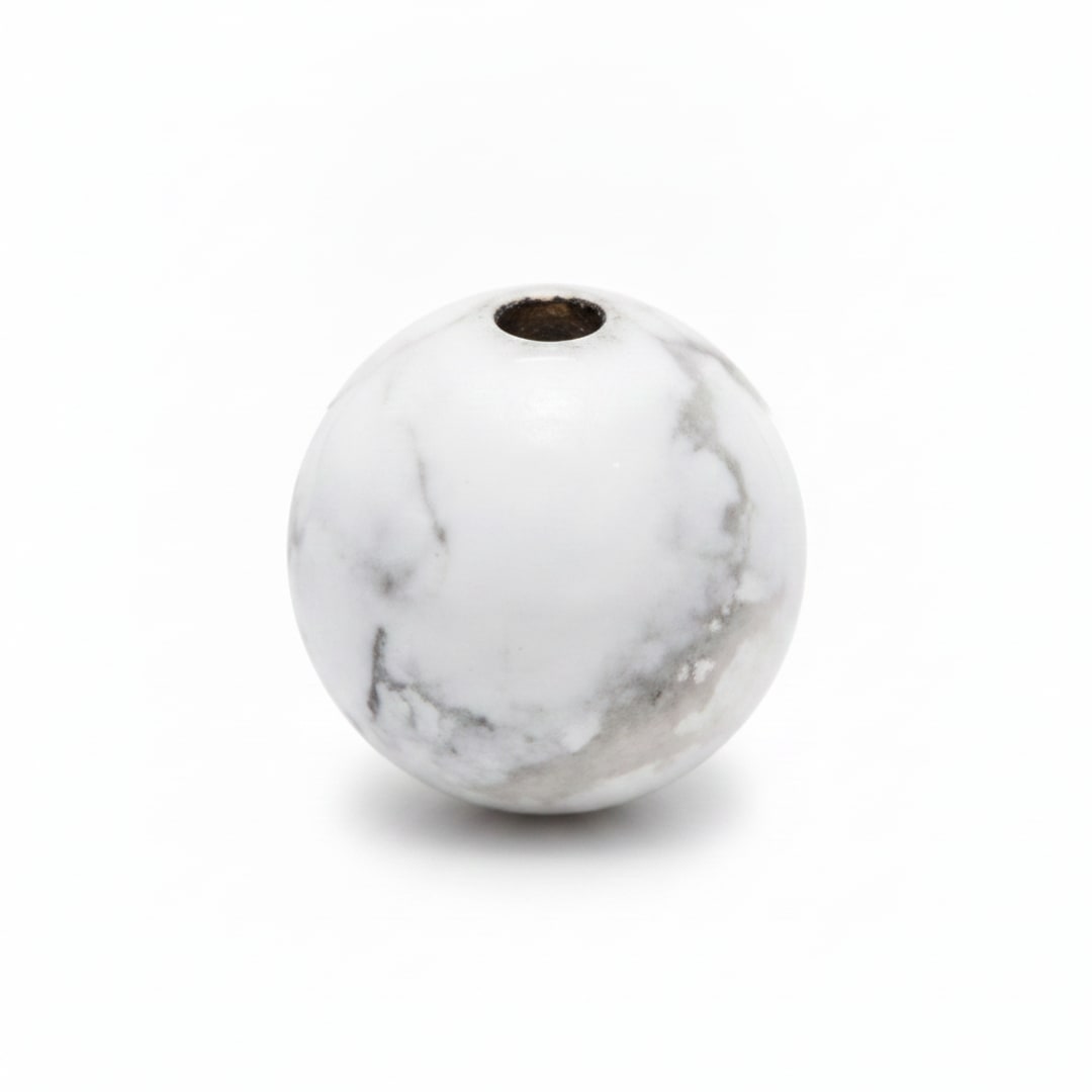 Howlite / Half Drilled