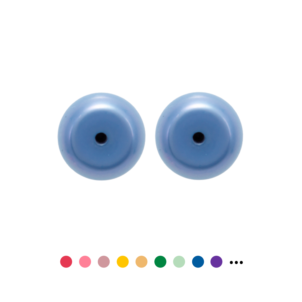 Loose Pearl - Pre Drilled Button Shaped Flat Bottom