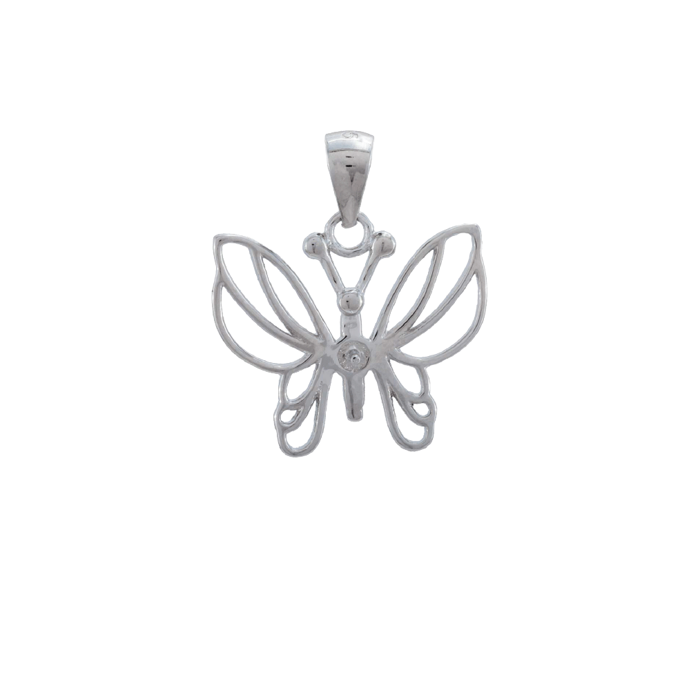 DIY Mount Pendant - 925 Sterling Silver Butterfly