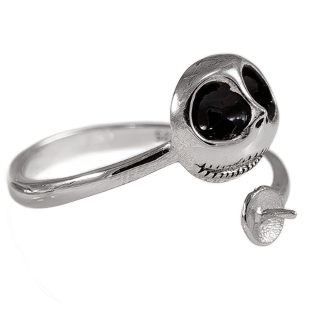Mount Anillo Ajustable .925 Plata Esterlina Disney Jack Skellington Pesadilla Antes De Navidad