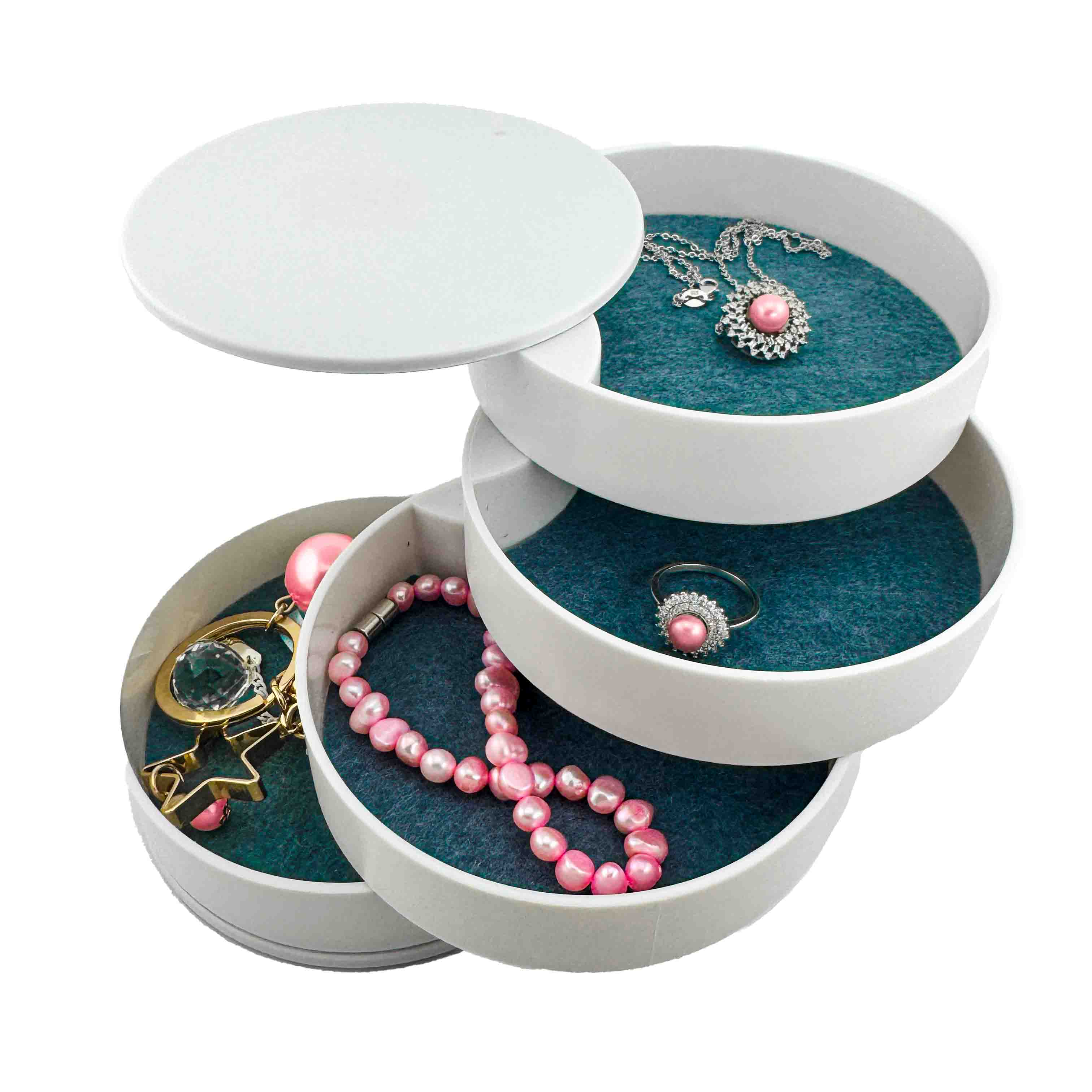 Mystery Reveal - Rotating Tower Case with 925 Jewelry Oysters Fizzers and More