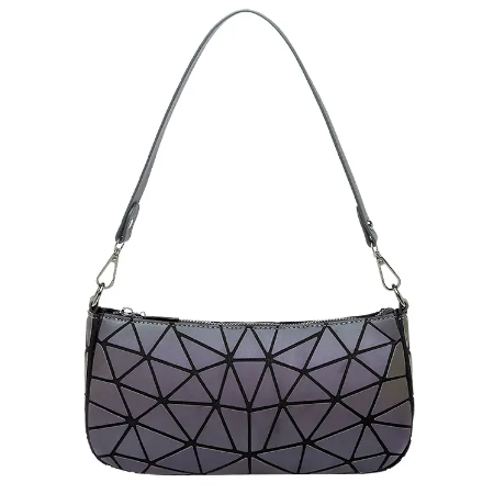 Flash Purse - Cross Body Baguette Purse Geometric Holographic