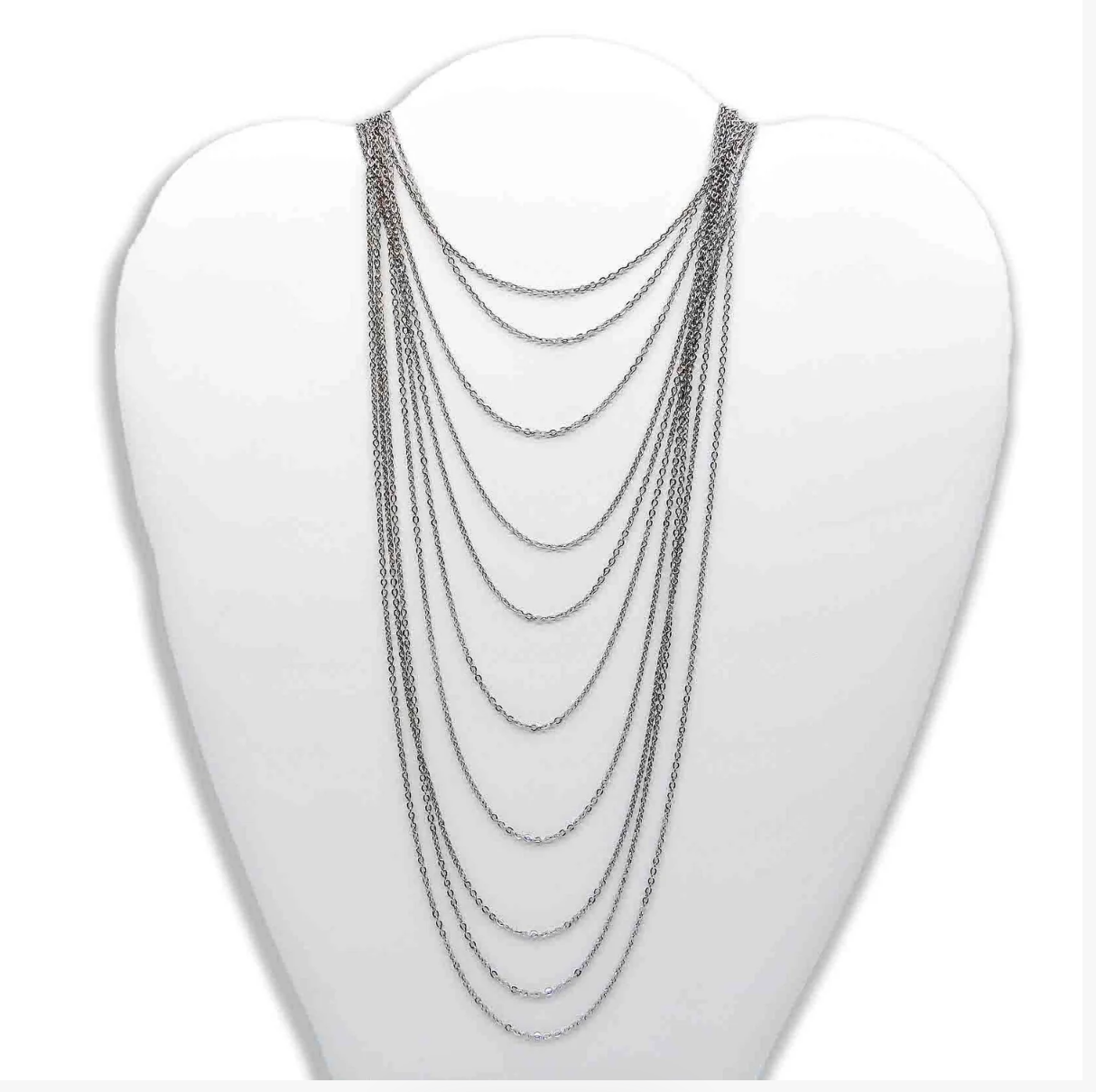 Chain - Slider/Floating Rolo 925 Sterling Silver (Float Edisons, Pearls, Shaped Pearls & more)