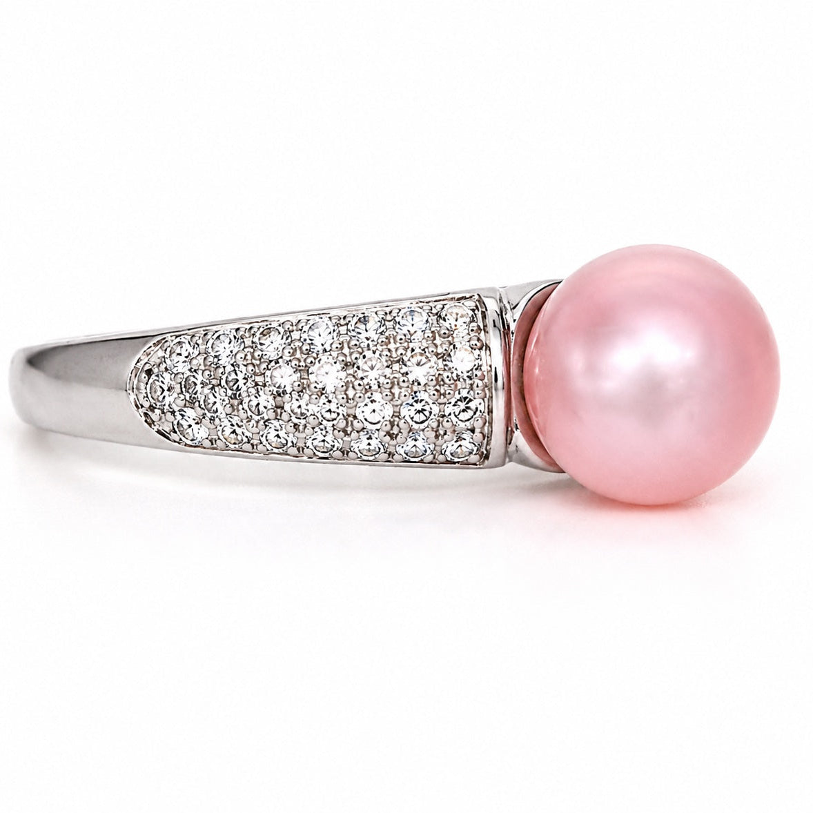 Montura Anillo Ajustable .925 Lado Mini Strass