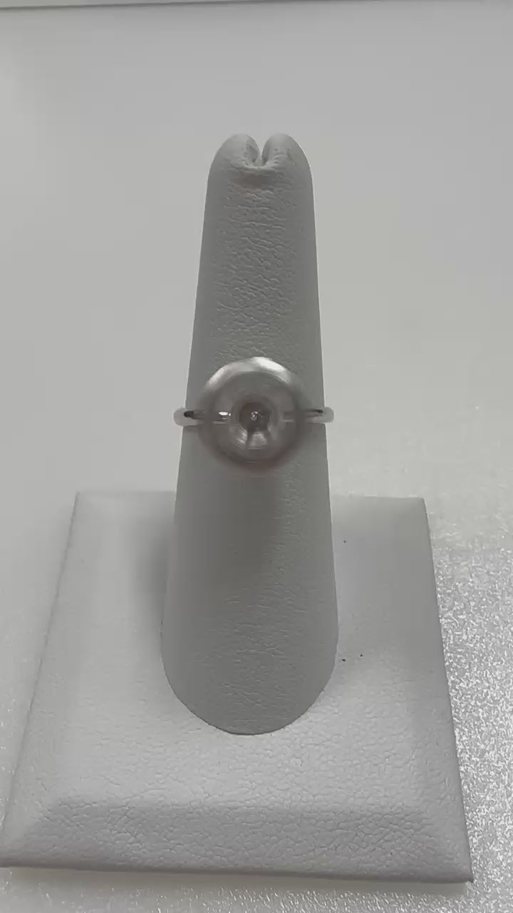 DIY Mount Adjustable Ring - 925 Sterling Silver Flower Spinner