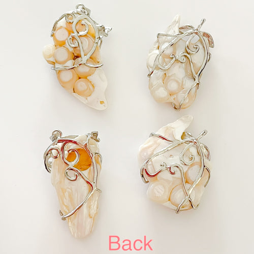 Fireball Chunk Pendant with Stainless Steel Chain