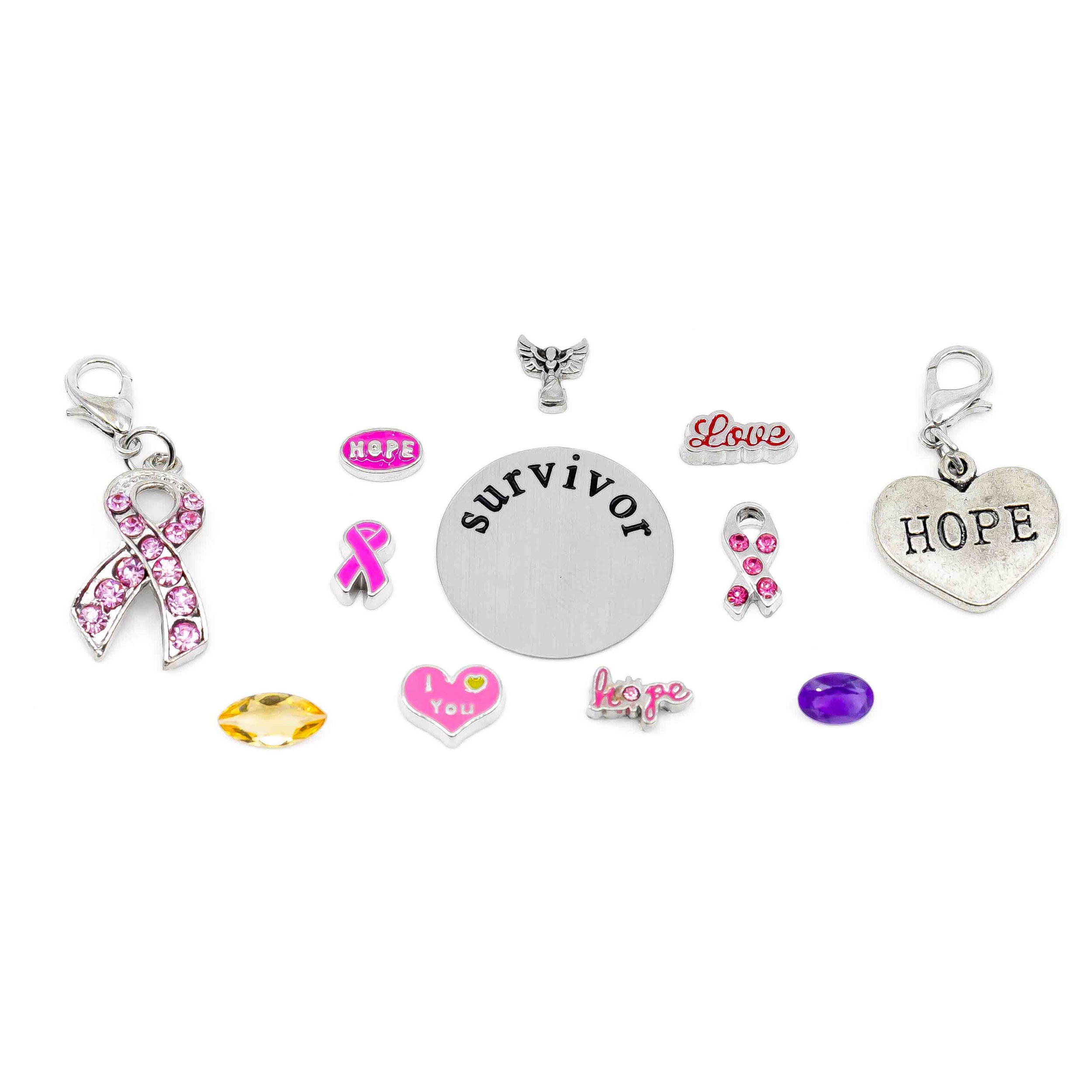 Charm Drop - Breast Cancer Survivor