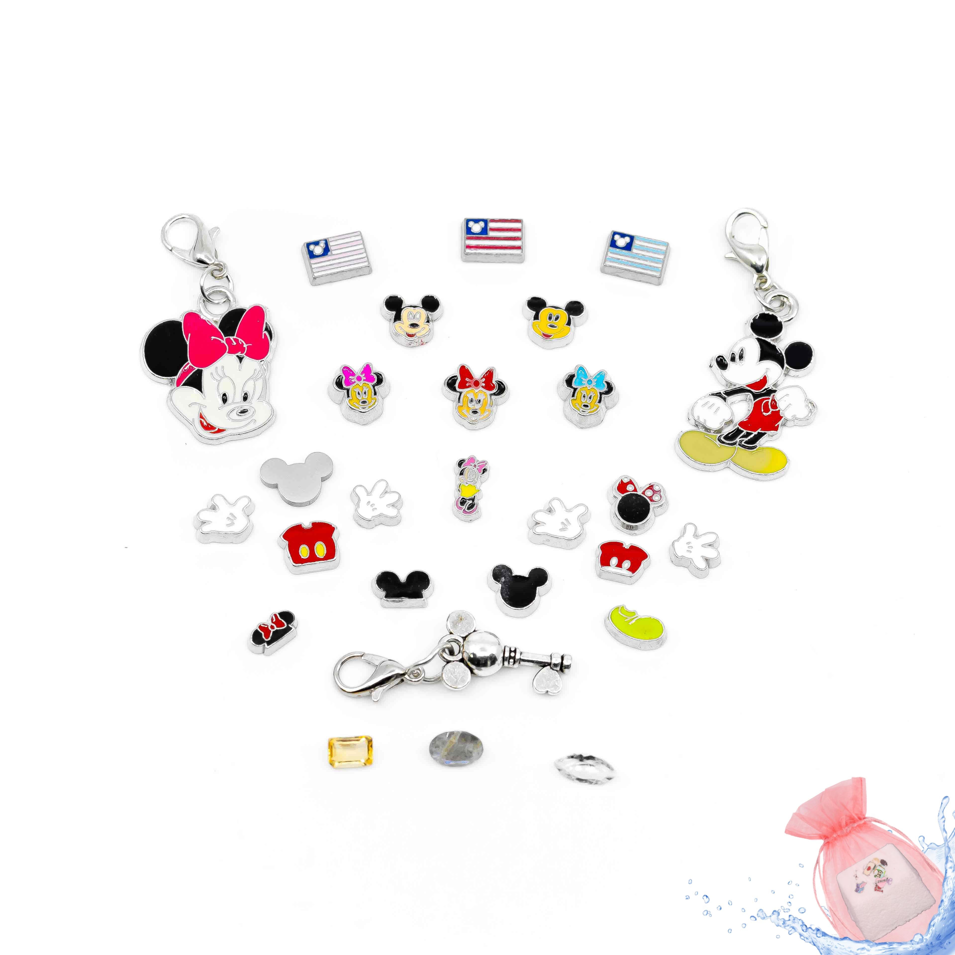 Disney Mickey and Minnie Charm Drops Mickey & Minnie