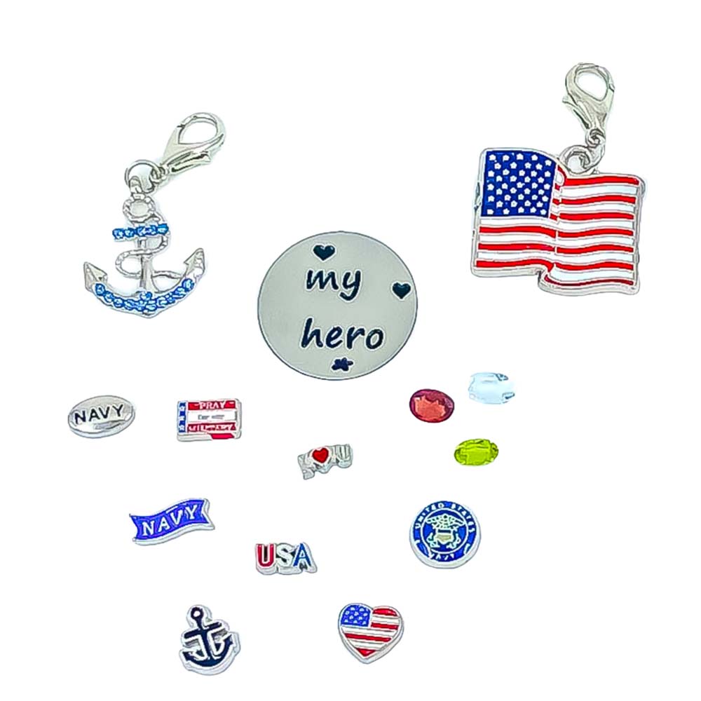 Charm Drop - Navy