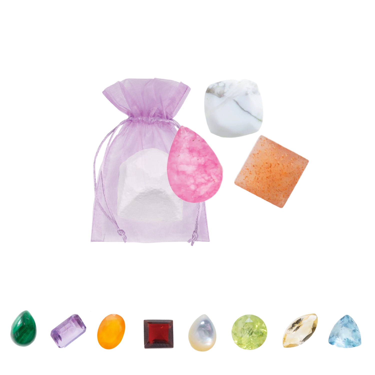 Gem Bomb 45+ Variedad de piedras preciosas Piedras preciosas reales en el interior