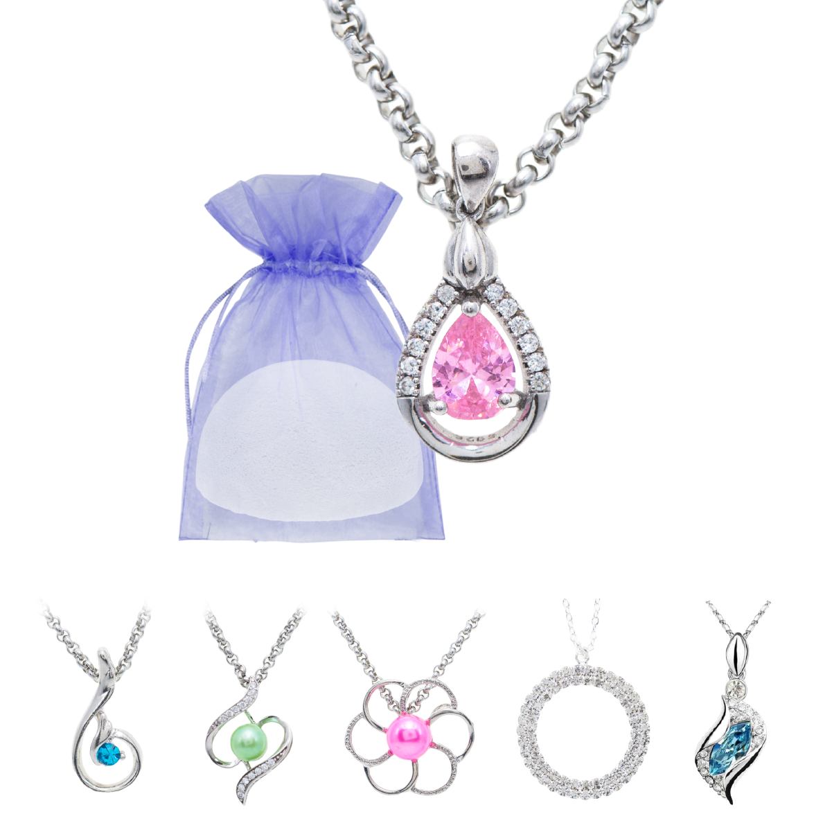Pendant Bomb - Silver Plated (200+ styles)