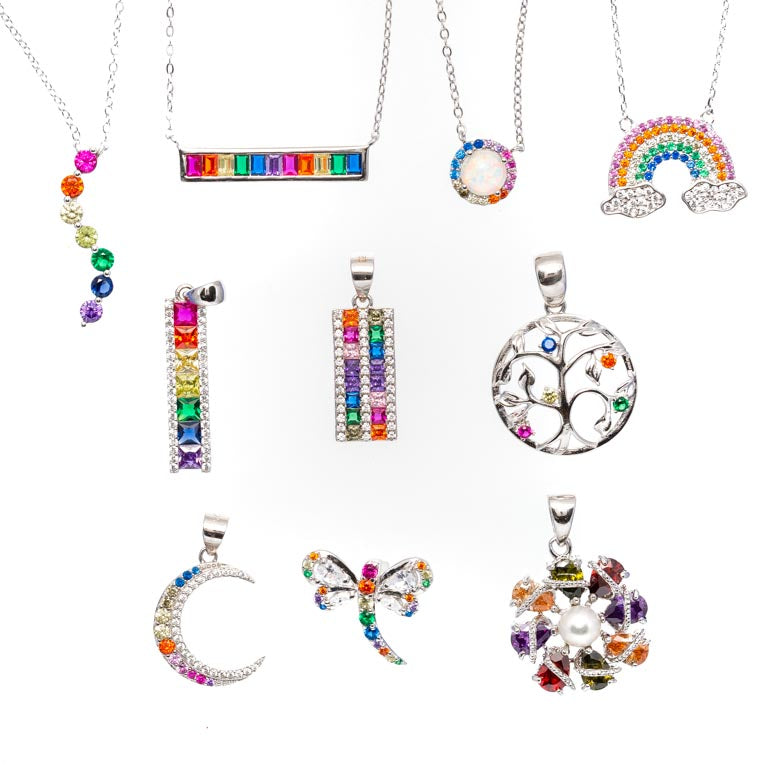Pendant Bomb - Pride 925 Sterling Silver Rhodium Coated (50+ Styles)