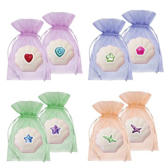 Shaped Pearl Bomb Bundle 8 Pack (2 Star 2 Flower 2 Heart 2 Cross)
