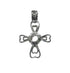 Cross Heart Silver Plated Cage Pendant 1 1/2” x 3/4”  Default