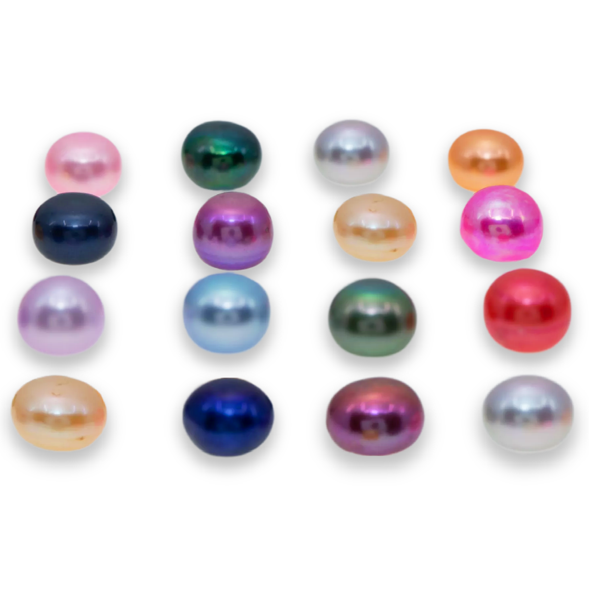 Loose Pearl - Pre Drilled Button Shaped Flat Bottom
