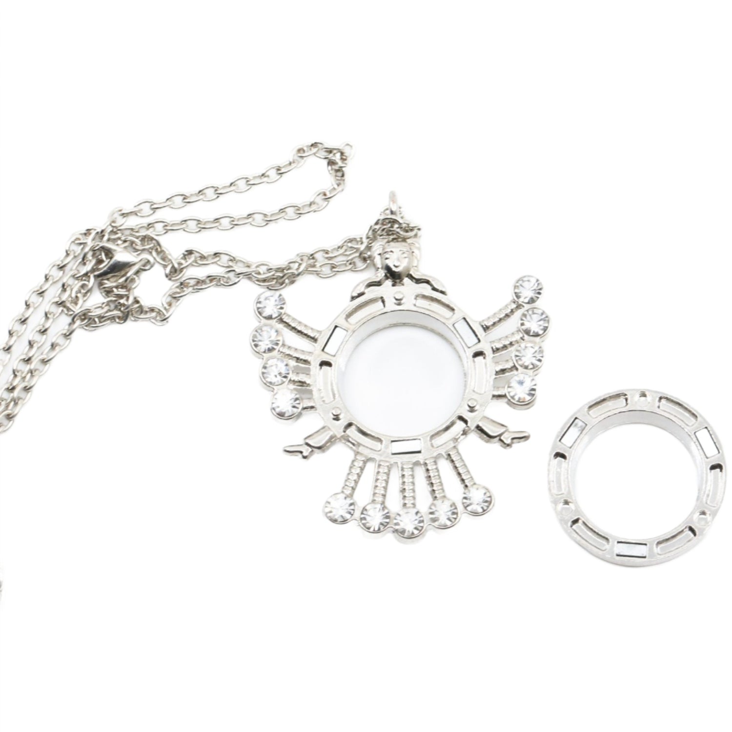 Glass Locket Pendant Magnetic - Goddess Durga