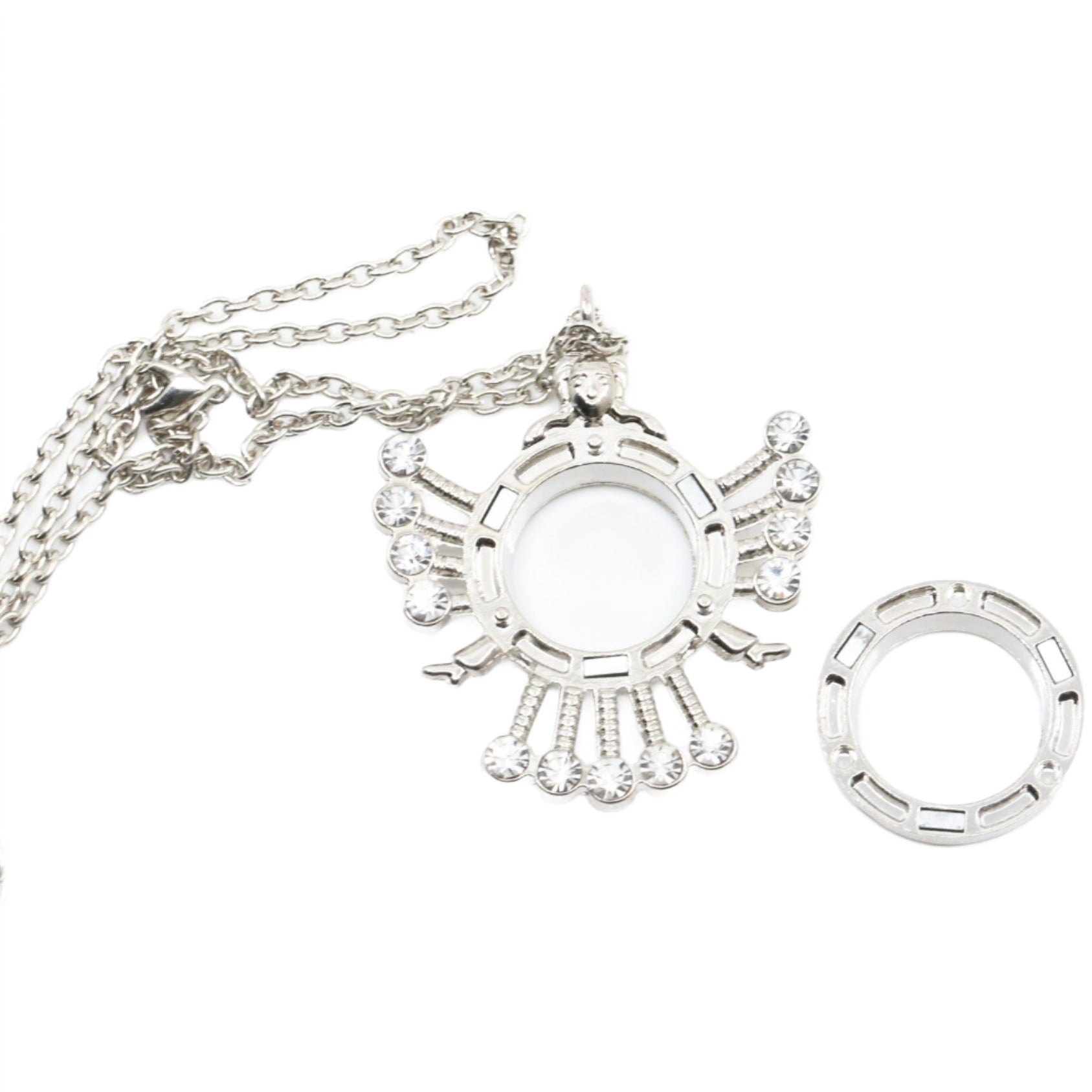 Glass Locket Pendant Magnetic - Goddess Durga