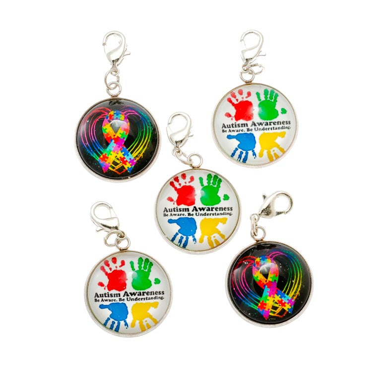 Dangle Clips - Autism Themed (5 Pack)