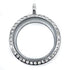 Clear Twist Locket 30mm Rhinestone Stainless Steel Locket for 1mm-8mm pearl/gems Default Title