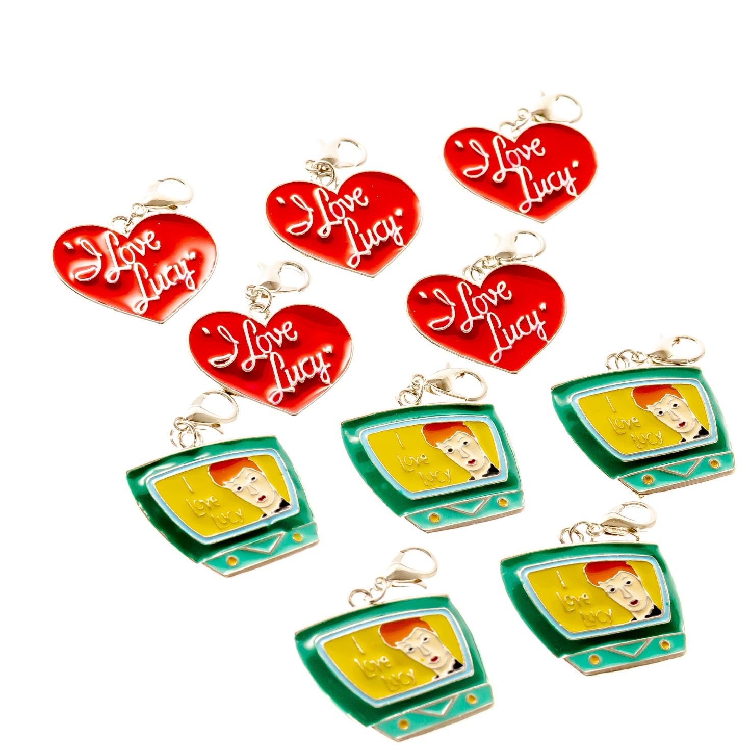 I Love Lucy Metal Goteo Clips Llavero 10 Pack Variedad