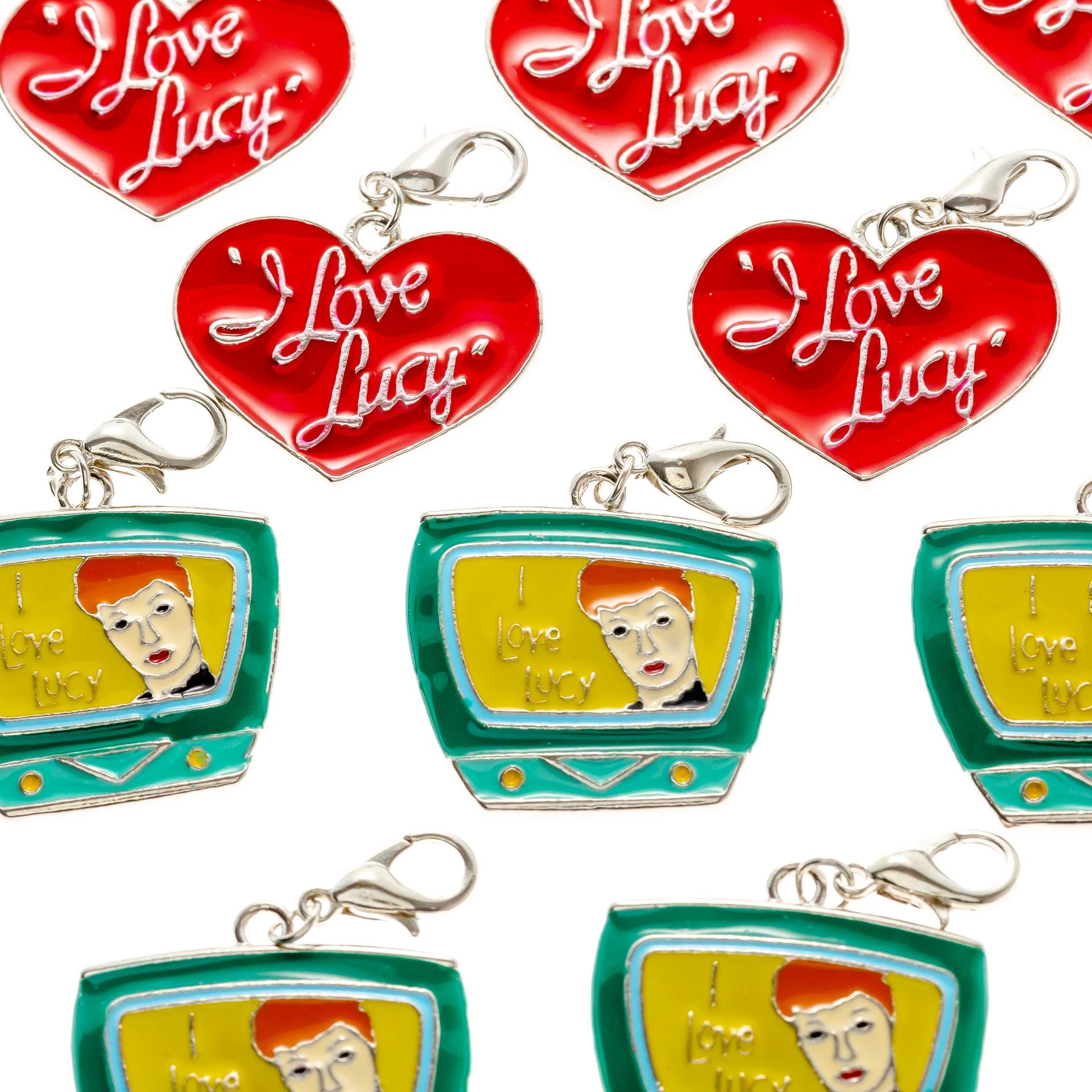 I Love Lucy Metal Goteo Clips Llavero 10 Pack Variedad
