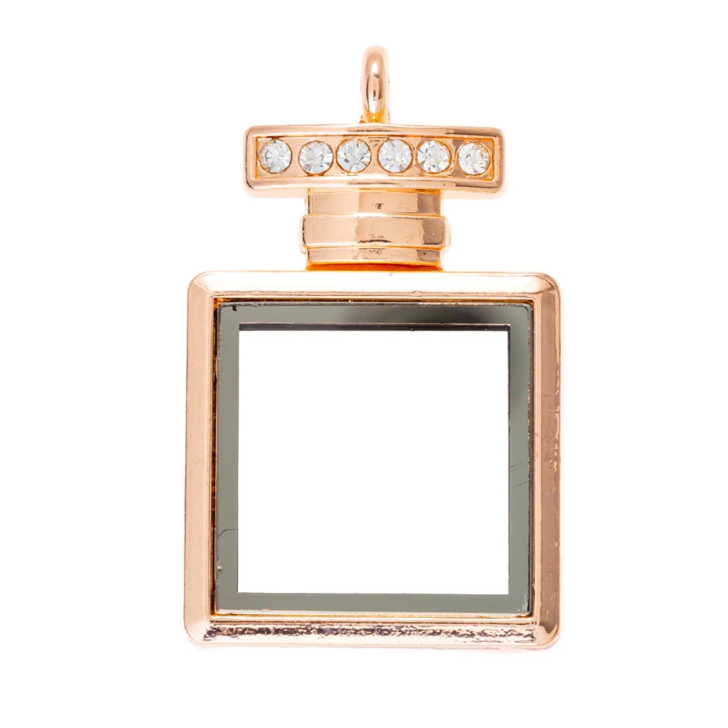 Bottle Pendant Rose Gold Locket With Rose Gold Chain Default Title