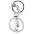 Spinning Round Keychain Silver Plated Locket Default Title