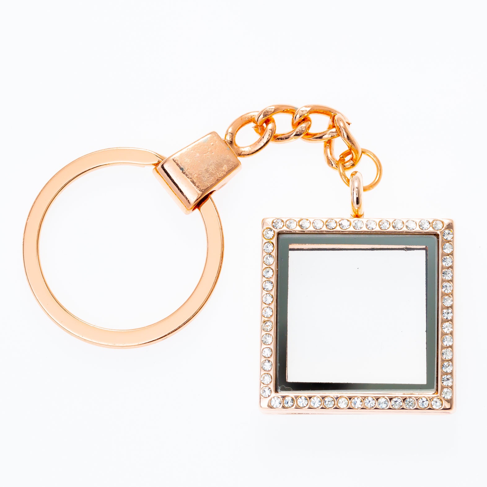 Window Keychain Rose Gold Locket Default Title