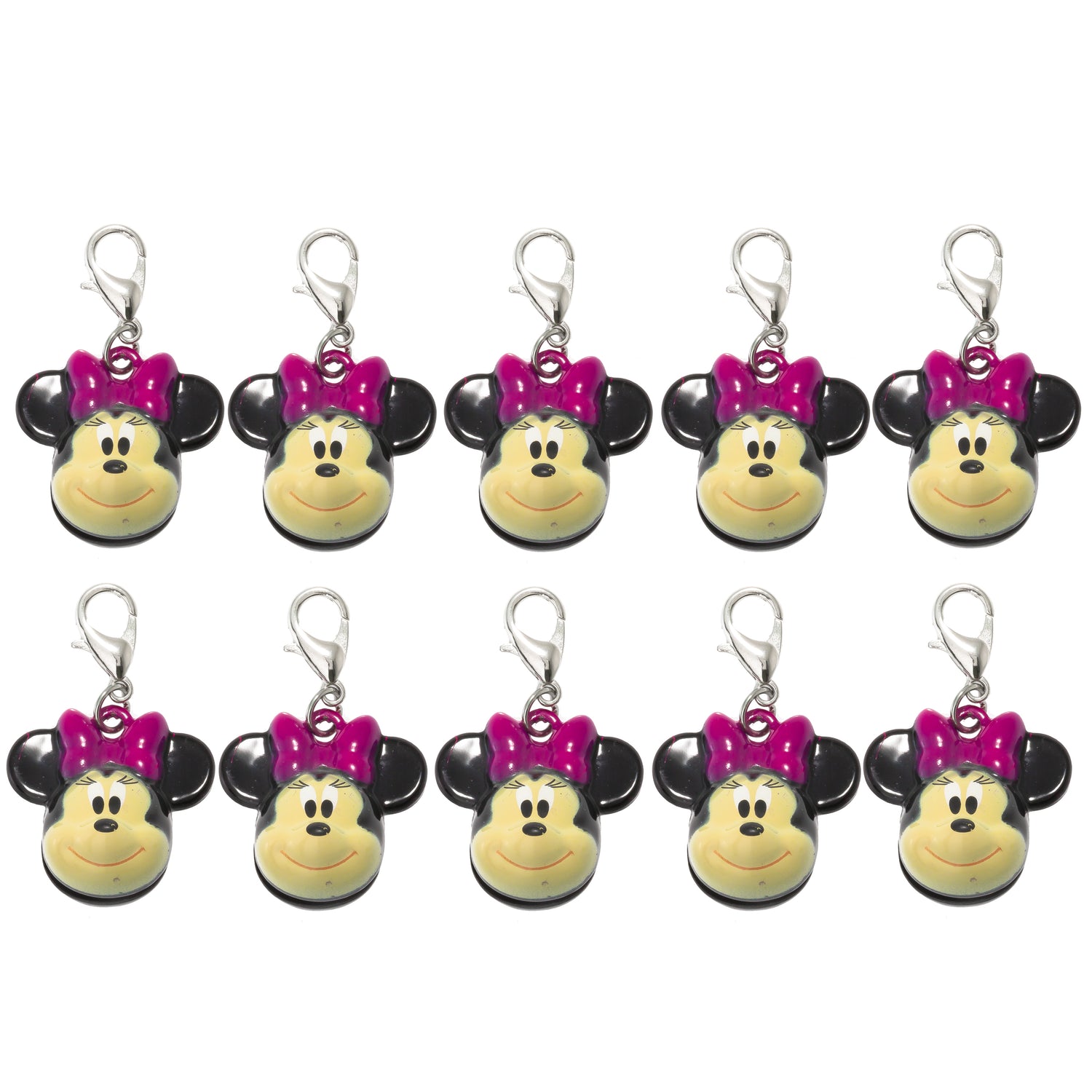 Paquete de 10 clips de goteo de Minnie Mouse Jingle Bell Disney