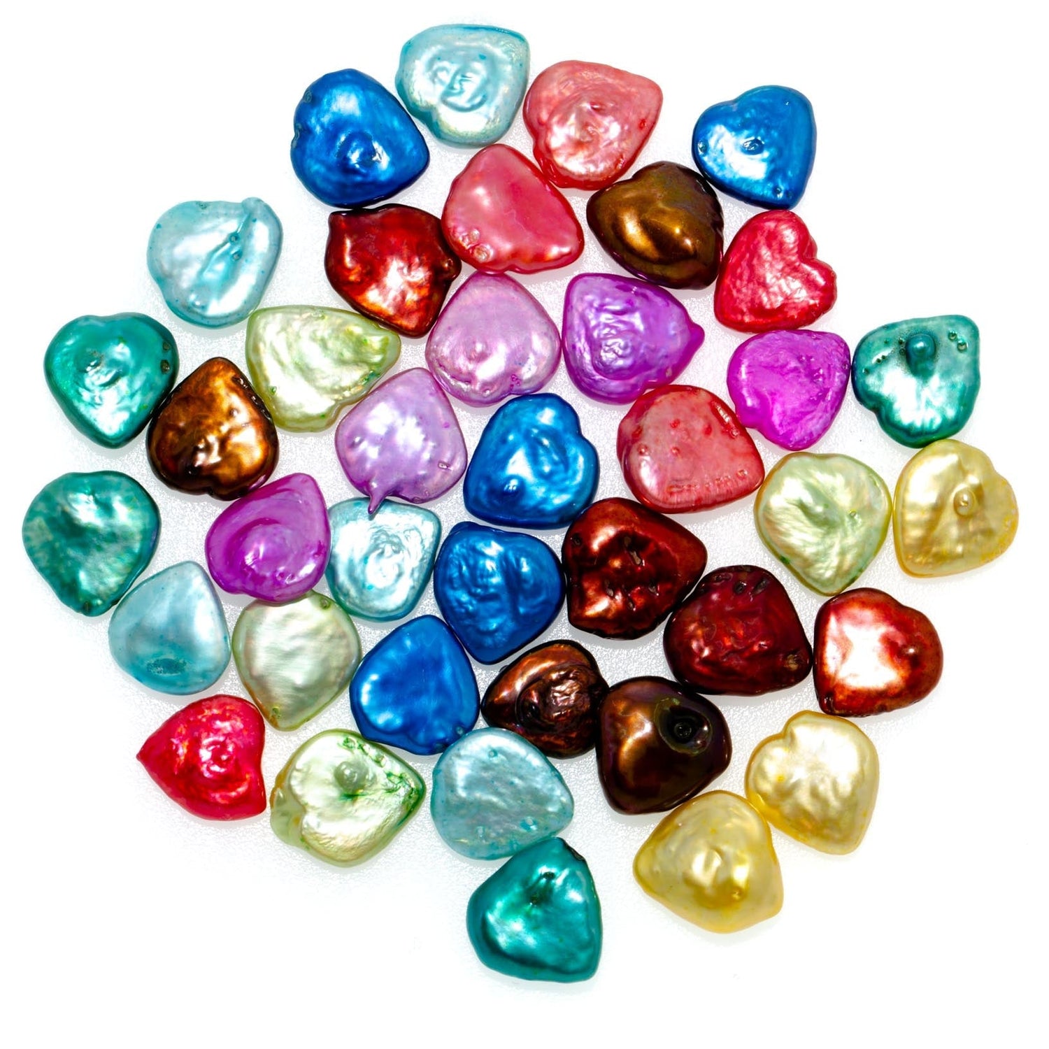 Perla suelta en forma de corazón (colores surtidos)