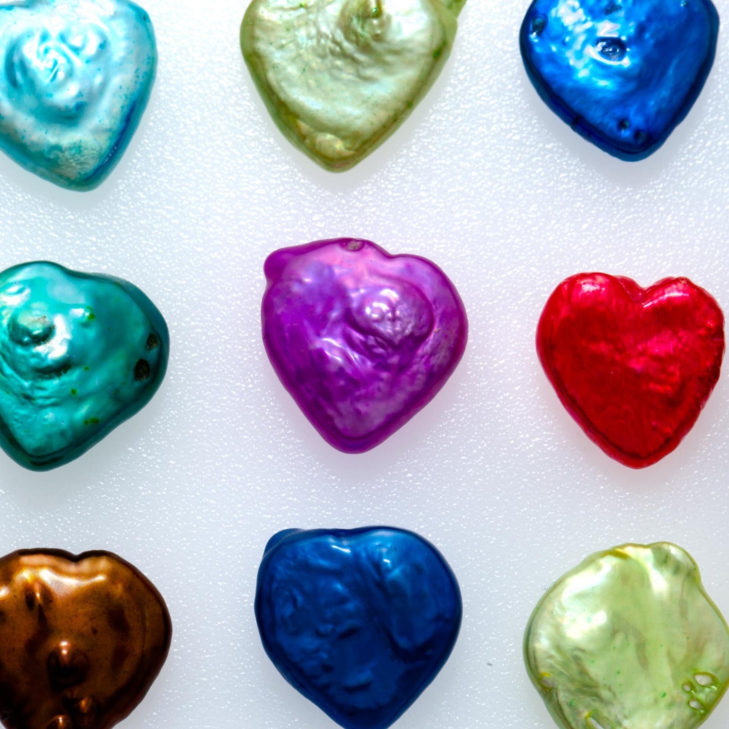 Perla suelta en forma de corazón (colores surtidos)