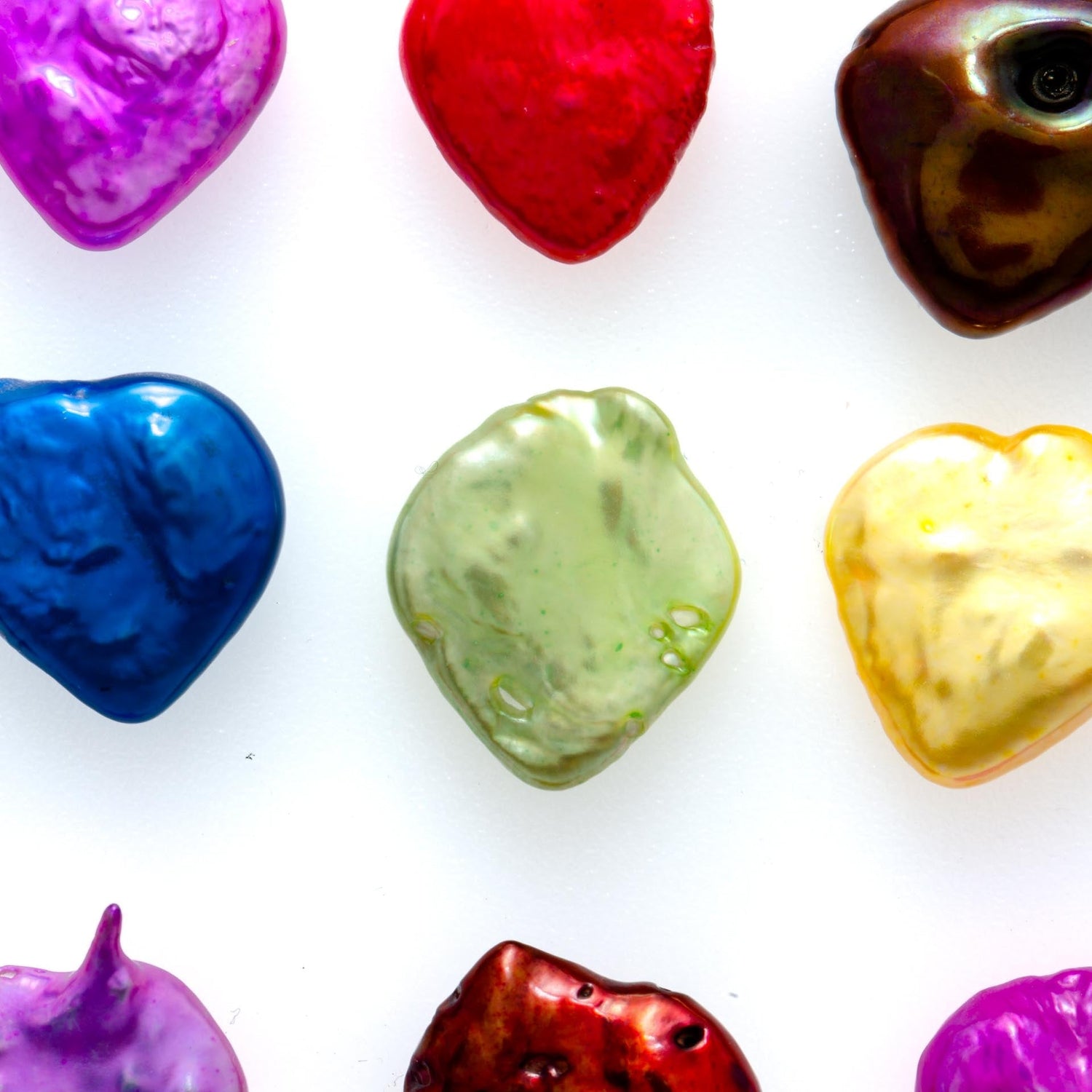 Perla suelta en forma de corazón (colores surtidos)