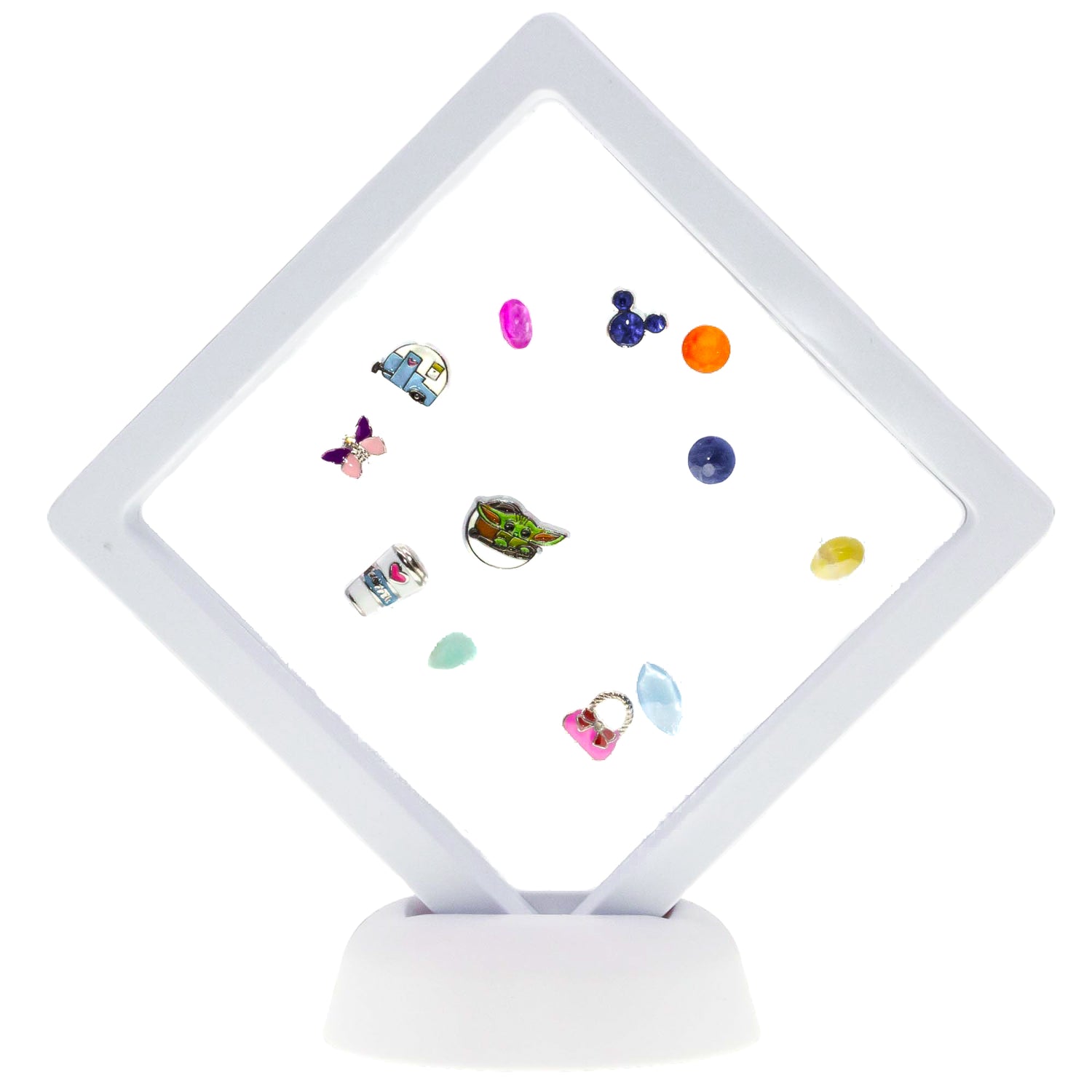 Pantalla de membrana transparente flotante 9x9x5 (blanco)