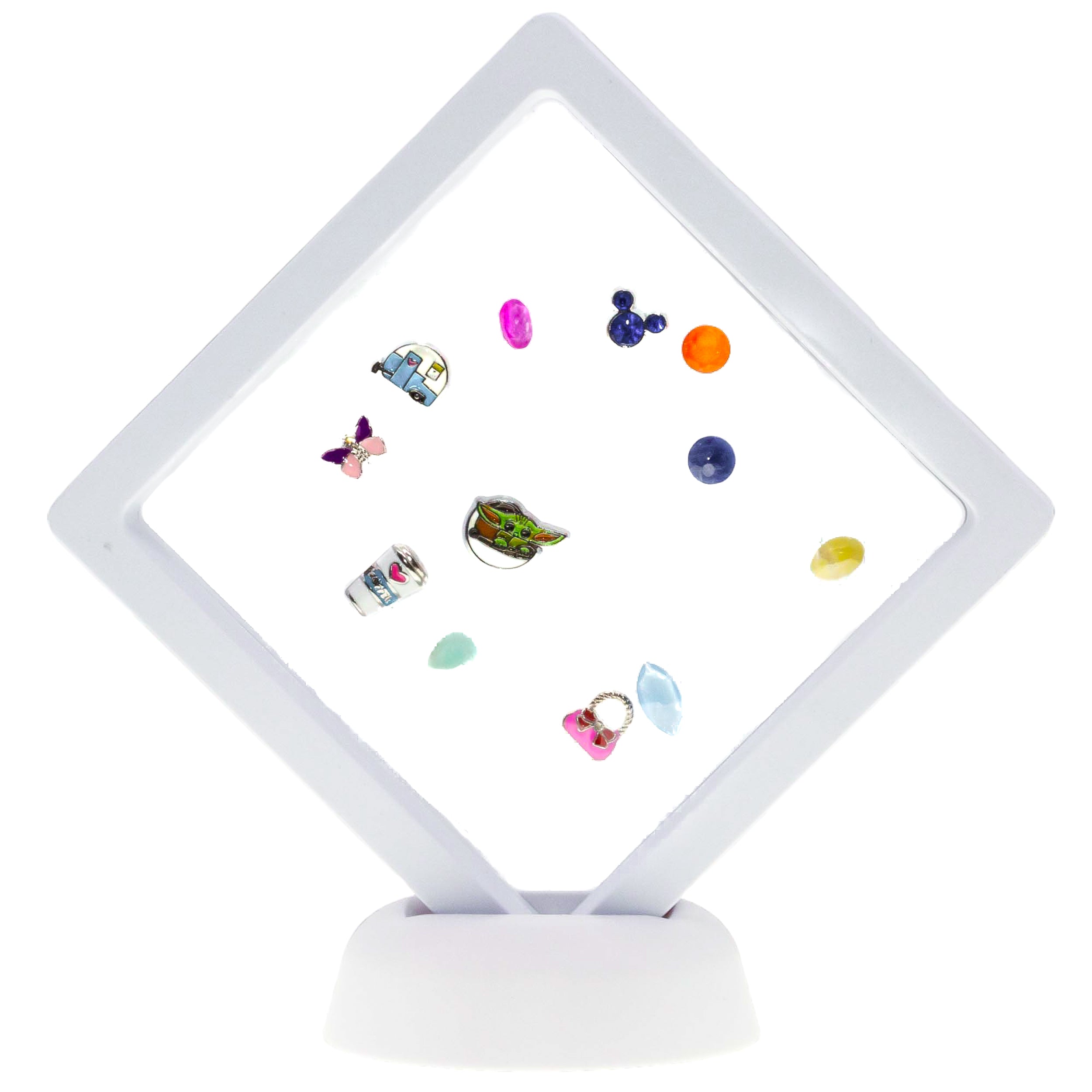 Membrane Display Floating 9x9x5 White
