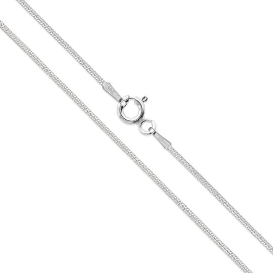 Cadena Serpiente de Plata de Ley .925 con Recubrimiento Protector de Rodio