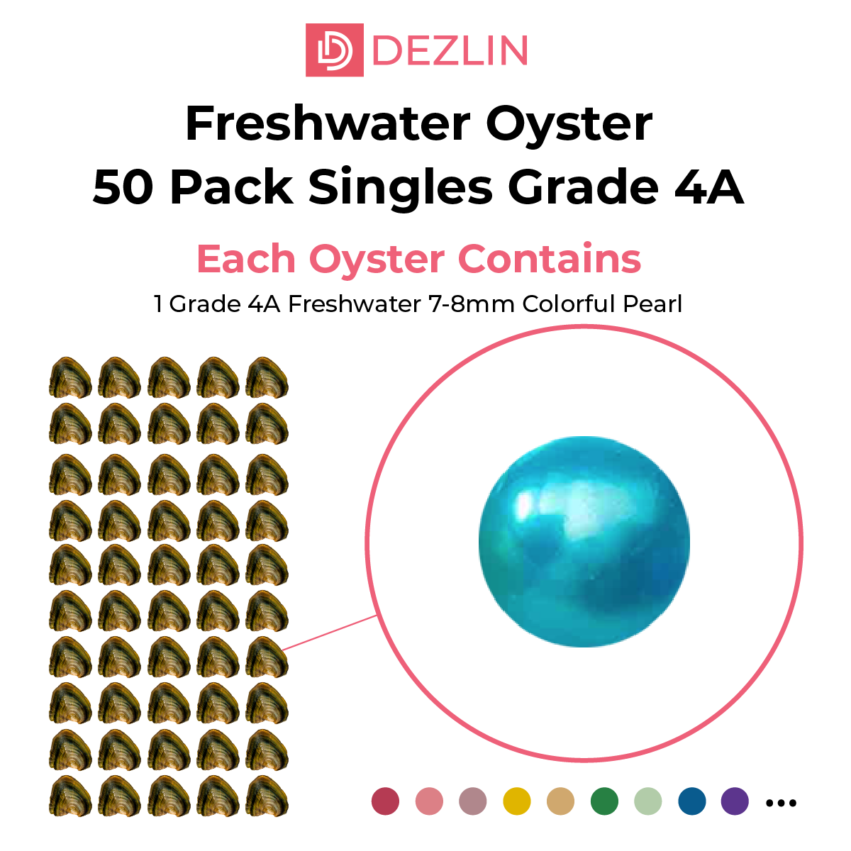 Freshwater Oyster - Round Pearls